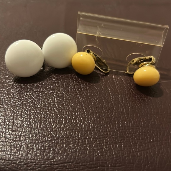 Jewelry 2 Pair Vintage Screw On Clip On Earrings Poshmark